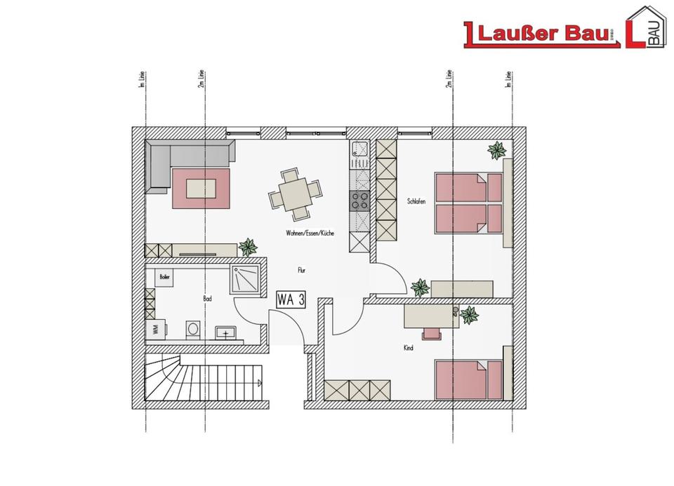 Thumbnail-Neubau DG 3-Zi. Wohnung Zentral ab 01.02.2026 zu vermieten