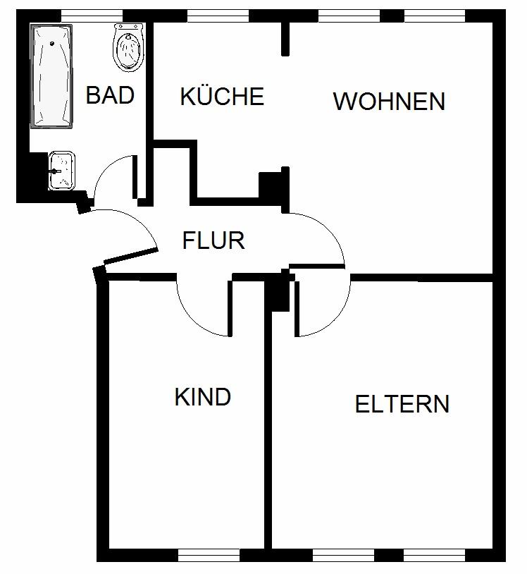 Thumbnail-2-Zimmer-Wohnung in Gelsenkirchen Hassel