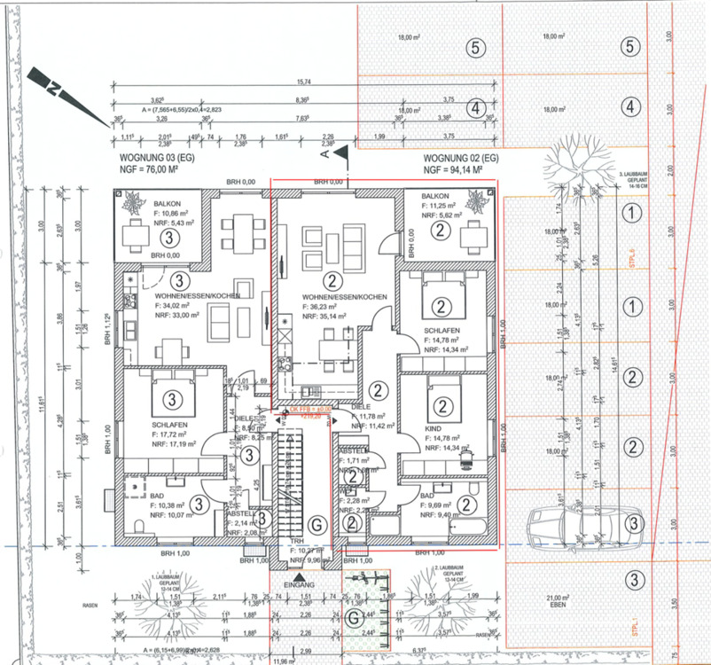 Thumbnail-Erstbezug - Wohnung - 3 Zimmer - ruhige Lage nähe SchlüchternA66