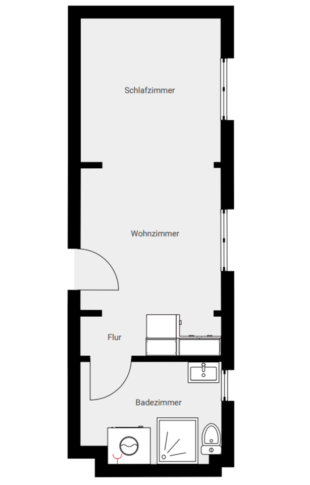 Thumbnail-Wohnen in bester Lage – charmante 1-Zimmer-Wohnung mit Aufzug in Löderburg