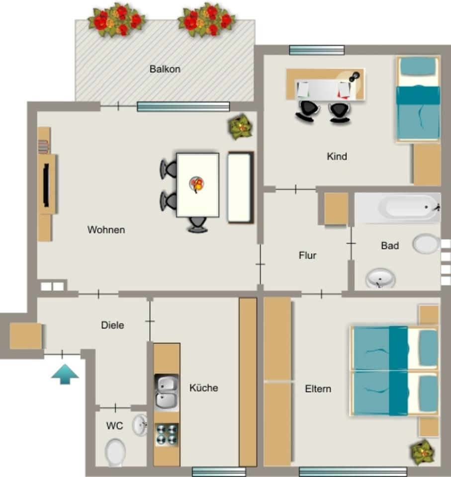 Thumbnail-3-Zimmer-Wohnung in Dortmund Schüren