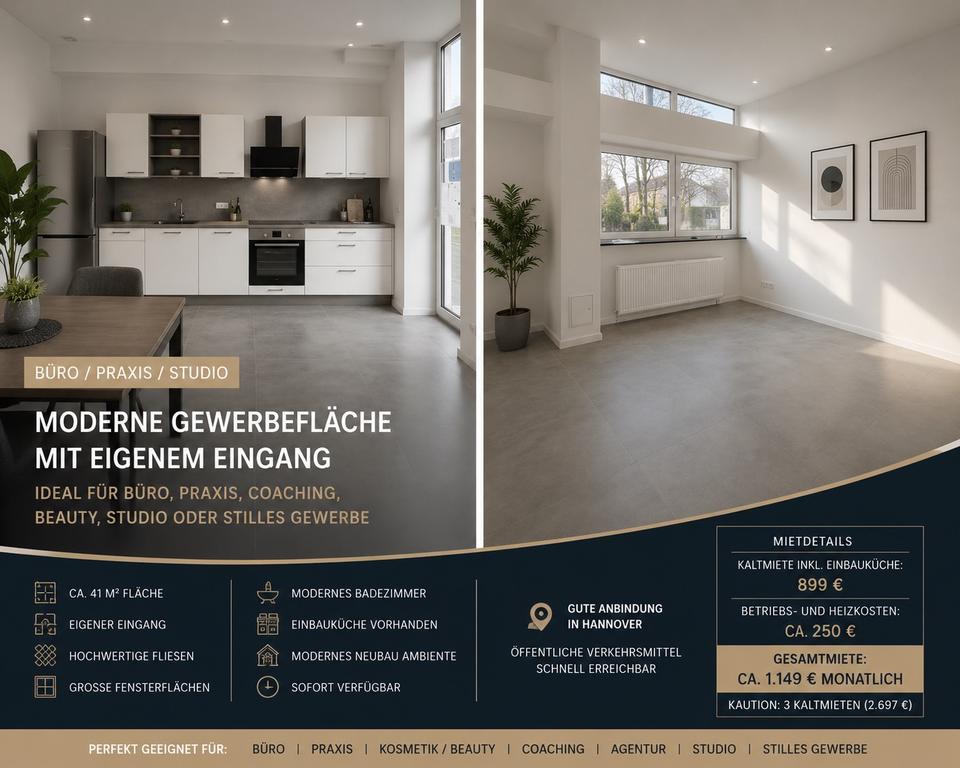 Thumbnail-Moderne Büro Praxisfläche mit eigenem Eingang