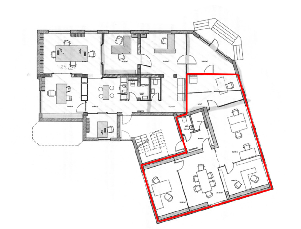 Thumbnail-Vielseitig nutzbare Bürofläche im Erdgeschoss mit 110 m² – Ideal