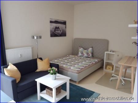 Thumbnail-Helles möbliertes 1 Zimmer Apartment mit Dachgarten - frei ab sofort