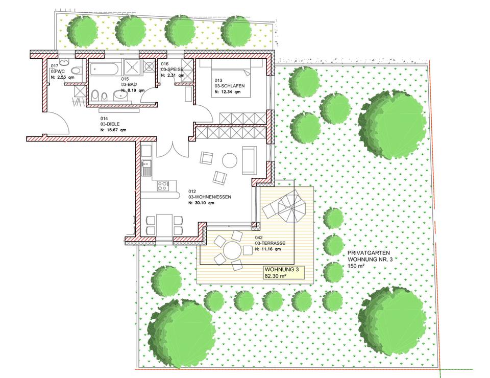 Thumbnail-2,5 Zimmer Wohnung mit eigenem Garten
