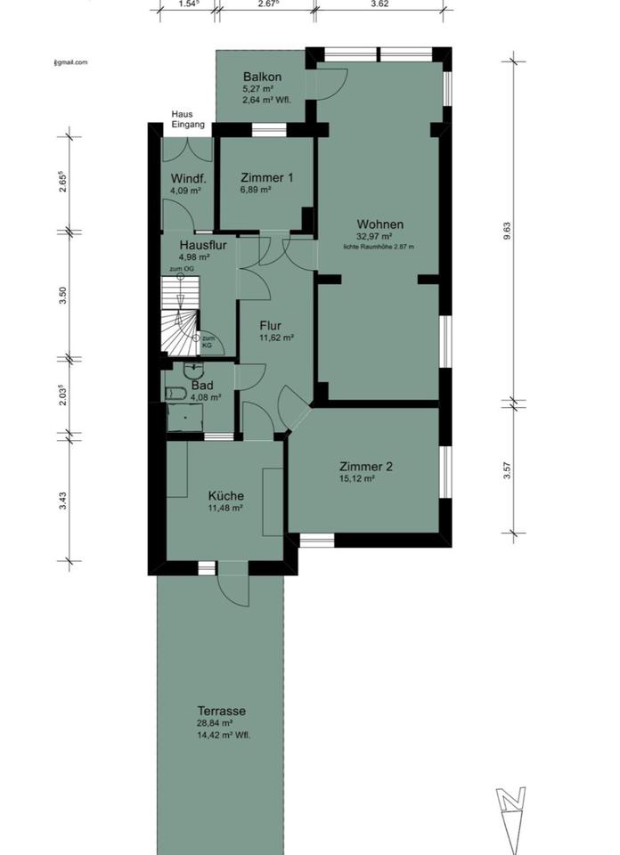 Thumbnail-Bremen - Hemelingen I Kernsanierte 4 Zimmer-Wohnung