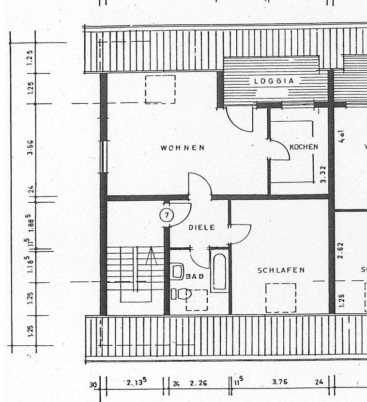 Thumbnail-56m² 2-Zimmer-Wohnung mit Dachterrasse + Stellplatz + ruhige Lage