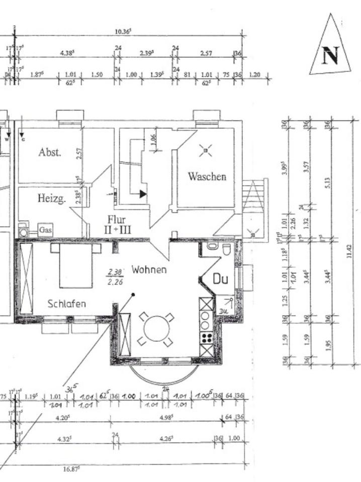 Thumbnail-Wohnung 1,5 Zi. Souterrain zu vermieten, 45qm, in Brakel