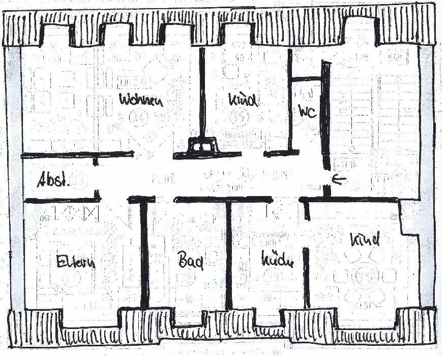Thumbnail-Attraktive 4 Raum Dachgeschoss Wohnung nähe Zentrum Riesa
