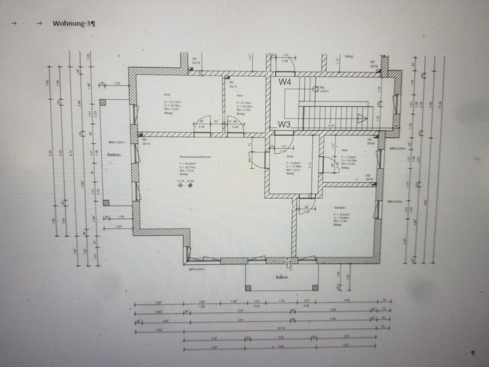Thumbnail-helle 3-Zimmer Wohnung mit 2 Balkonen