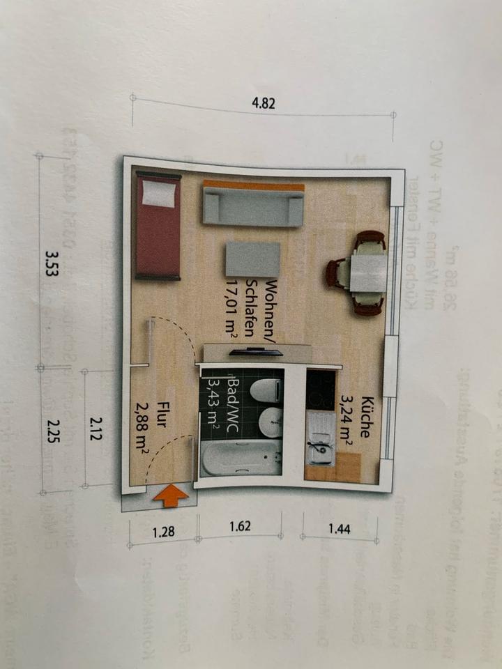 Thumbnail-1-Zimmer-Wohnung zu vermieten in 01277 Dresden