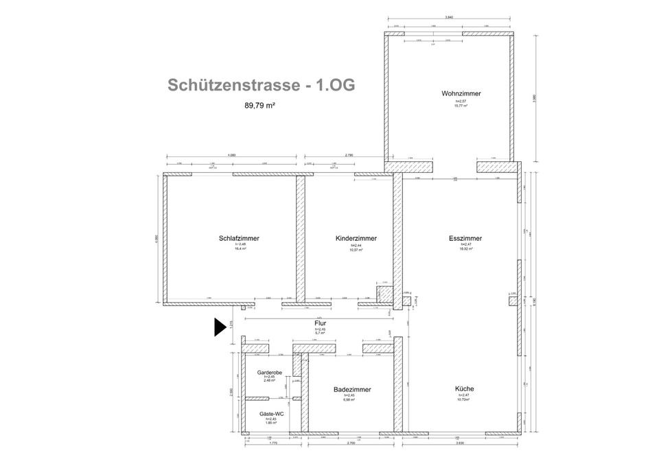 Thumbnail-Charmante 3-Zimmer-Wohnung zu vermieten – ca. 90 m