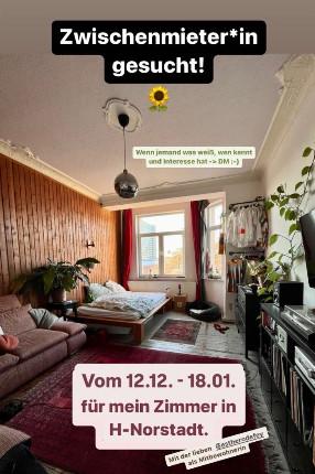 Thumbnail-Zwischenmiete: wunderschönes WG Zimmer in Uni-Nähe