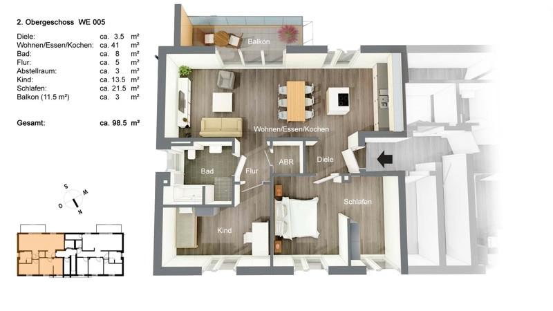Thumbnail-Moderne Neubauwohnung in Hörde