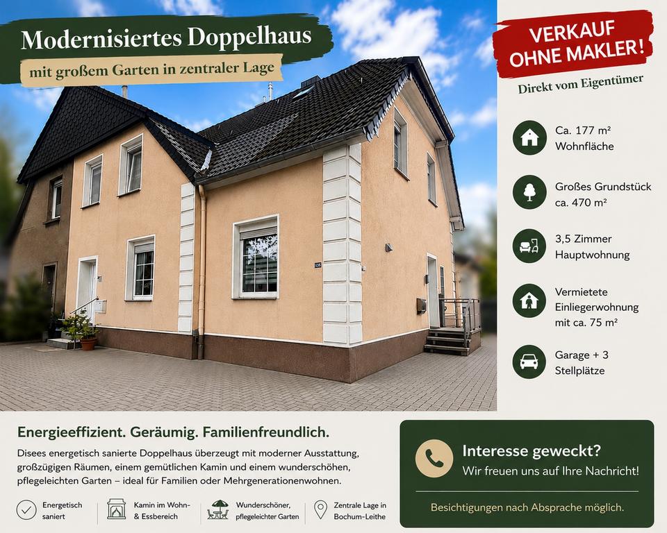Thumbnail-Energetisch sanierte Doppelhaushälfte mit Einliegerwohnung