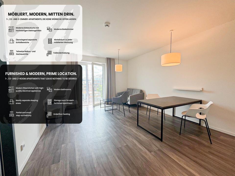 Thumbnail-Alles drin! Möbliertes Apartment in Hammerbrook