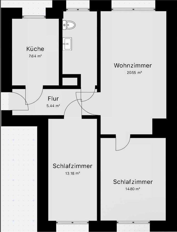 Thumbnail-3-Raumwohnung in Hohenwarsleben