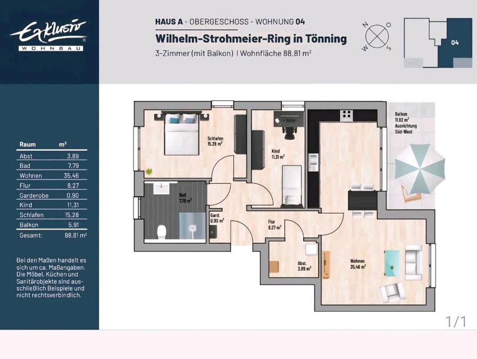 Thumbnail-NeubauwohnungTönninggeh. Stand., zu verm., Erstb., Nähe SPO