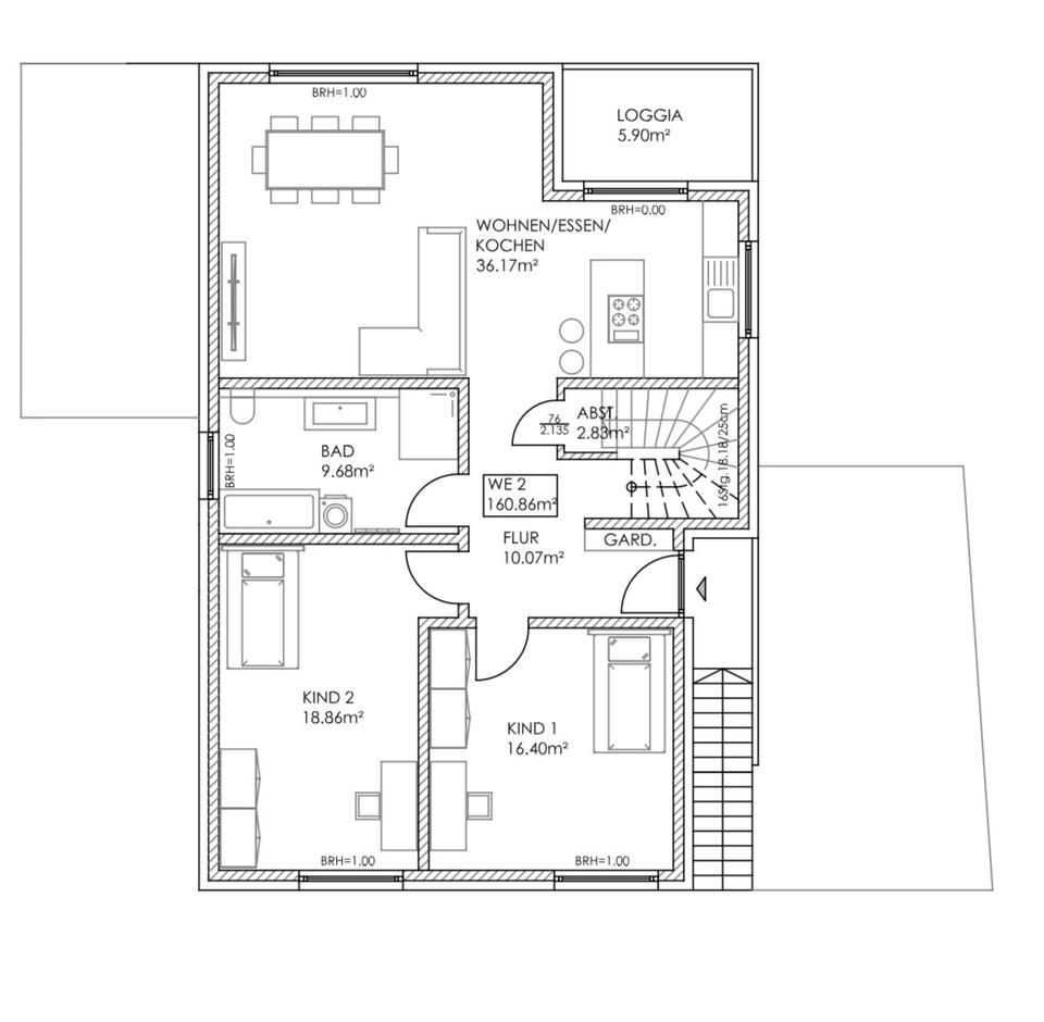 Thumbnail-Neubau - Maisonette-Wohnung - separater Eingang und Garage