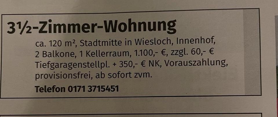 Thumbnail-Wohnung in Wiesloch