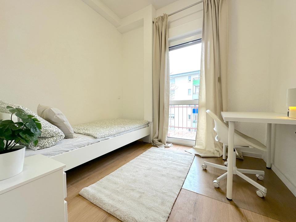Thumbnail-Moderne 3er-WG in Mannheim-Rheinau | Möbliert ab 455€ warm mit Balkon