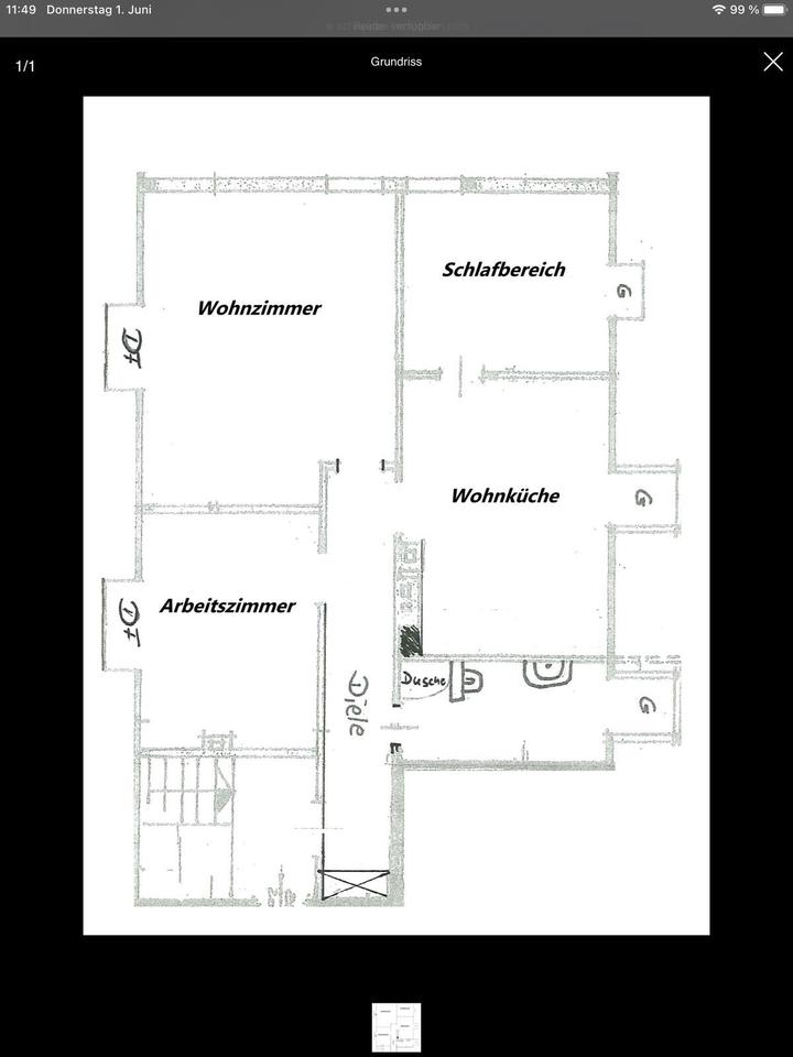 Thumbnail-Mietwohnung Ratingen Neanderstraße