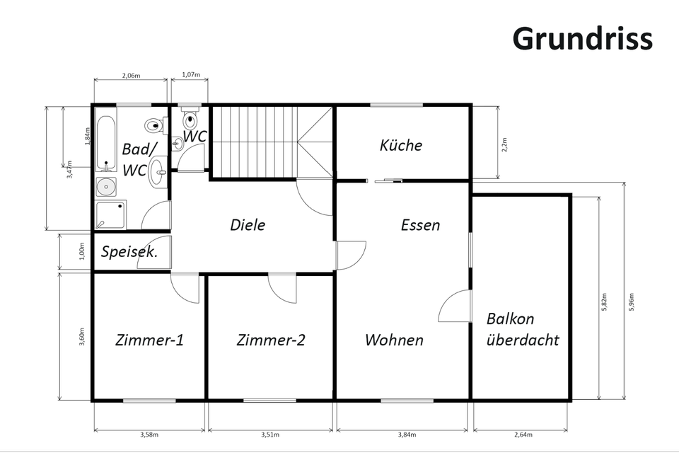 Thumbnail-3 Zimmer Wohnung mit großem Balkon