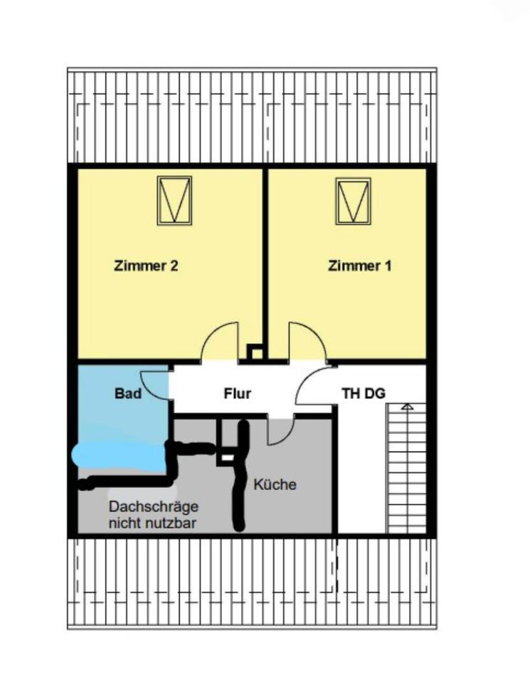 Thumbnail-2-Zimmer-Wohnung Dachgeschoss Wohnung
