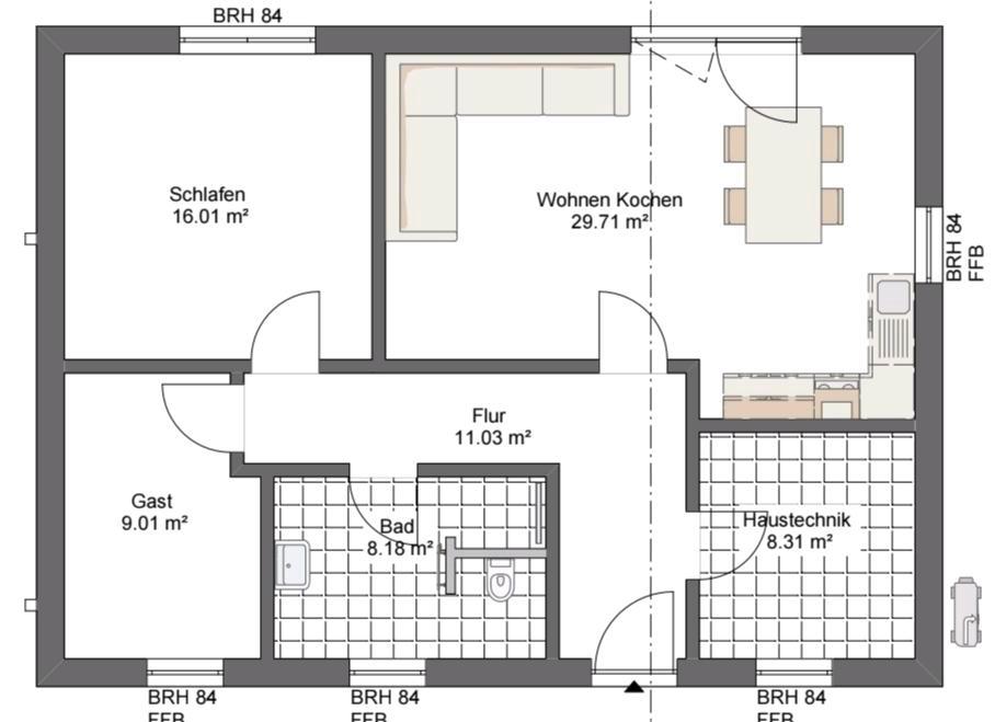Thumbnail-Bungalow Neubau mit 600m2 Grundstück in Weißewarte