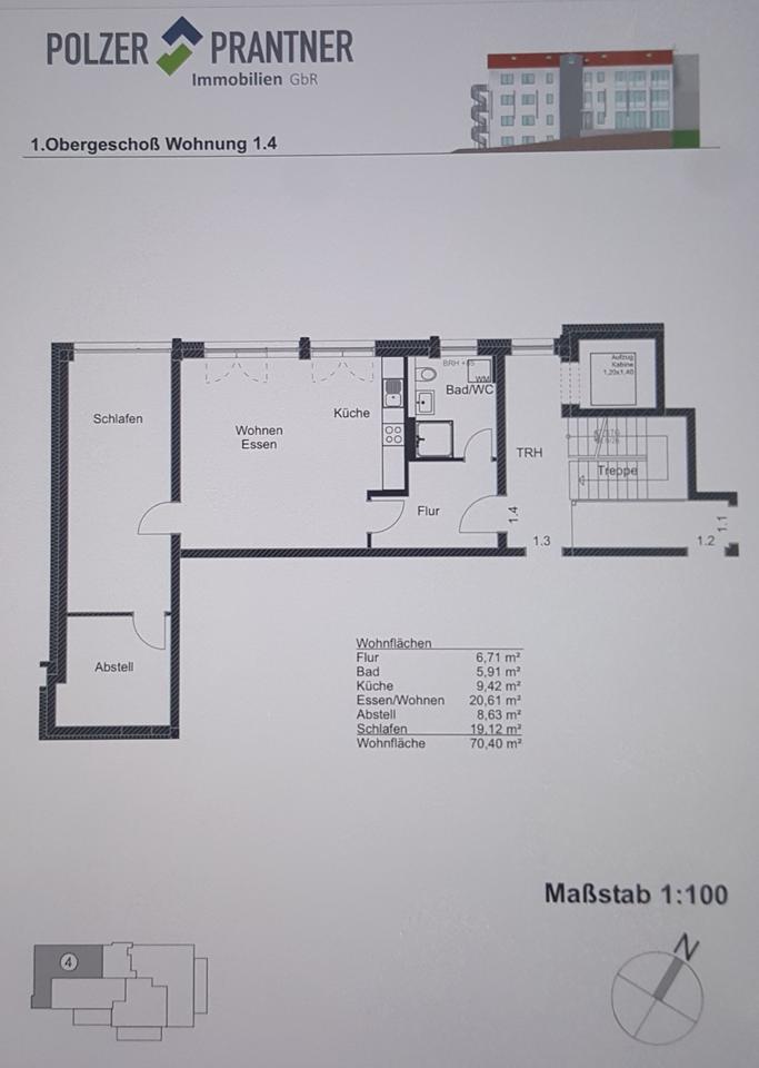 Thumbnail-2,5 Zimmer Neubauwohnung