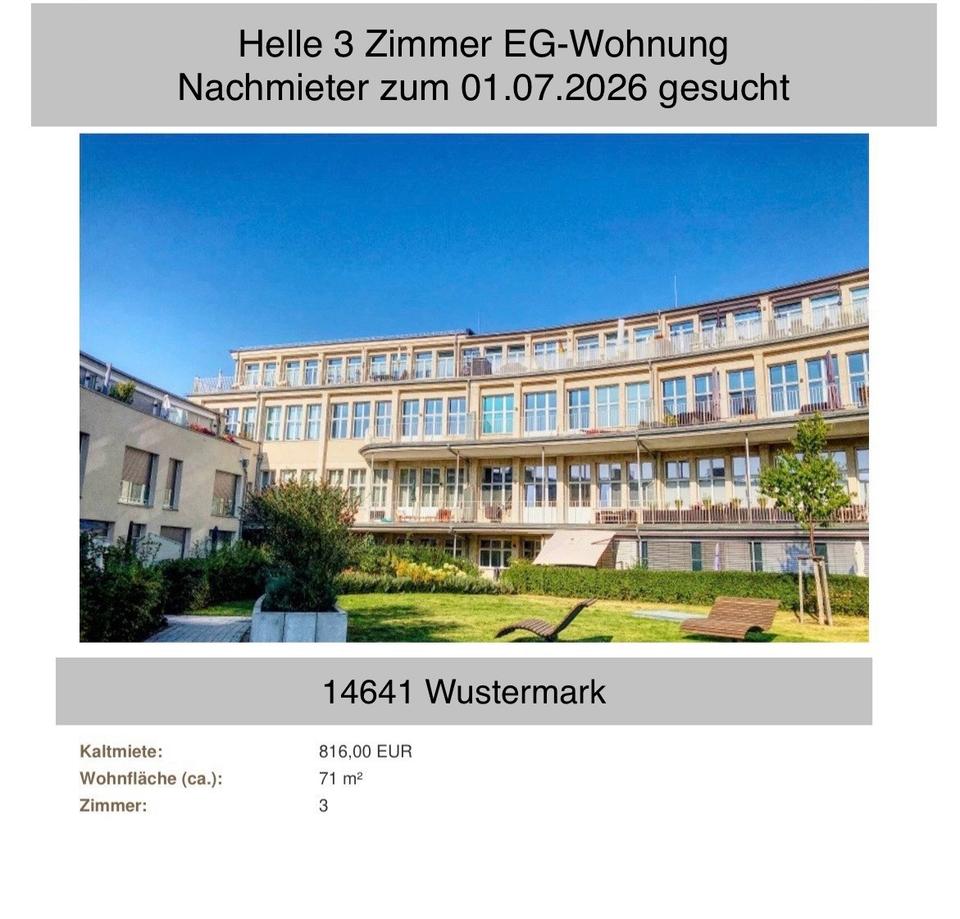 Thumbnail-Helle 3-Zimmer Erdgeschosswohnung mit Terrasse zum 01.07