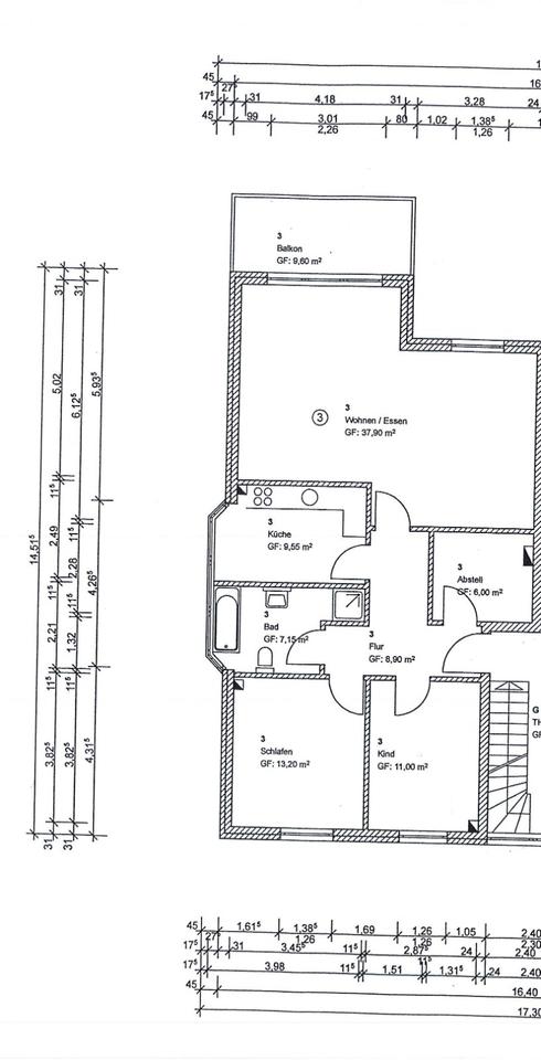 Thumbnail-Helle 3-Zimmer Wohnung mit Balkon in Egestorf (Deister)
