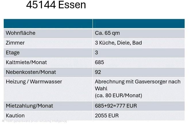 Thumbnail-Wohnung in Essen zu vermieten