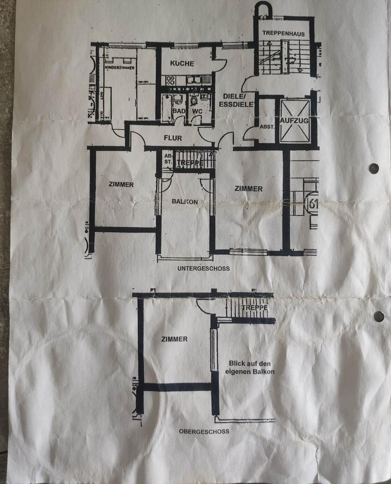 Thumbnail-Dreizimmer Maisonettenwohnung mit Dachterrasse zu vermieten