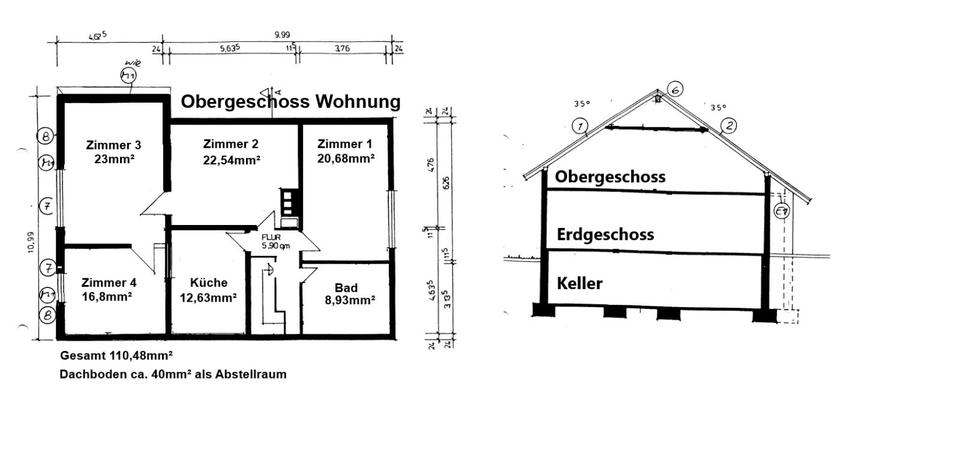 Thumbnail-Schöne 4-Zimmer-Wohnung (110,48 m²) im 2-Familienhaus in KKR
