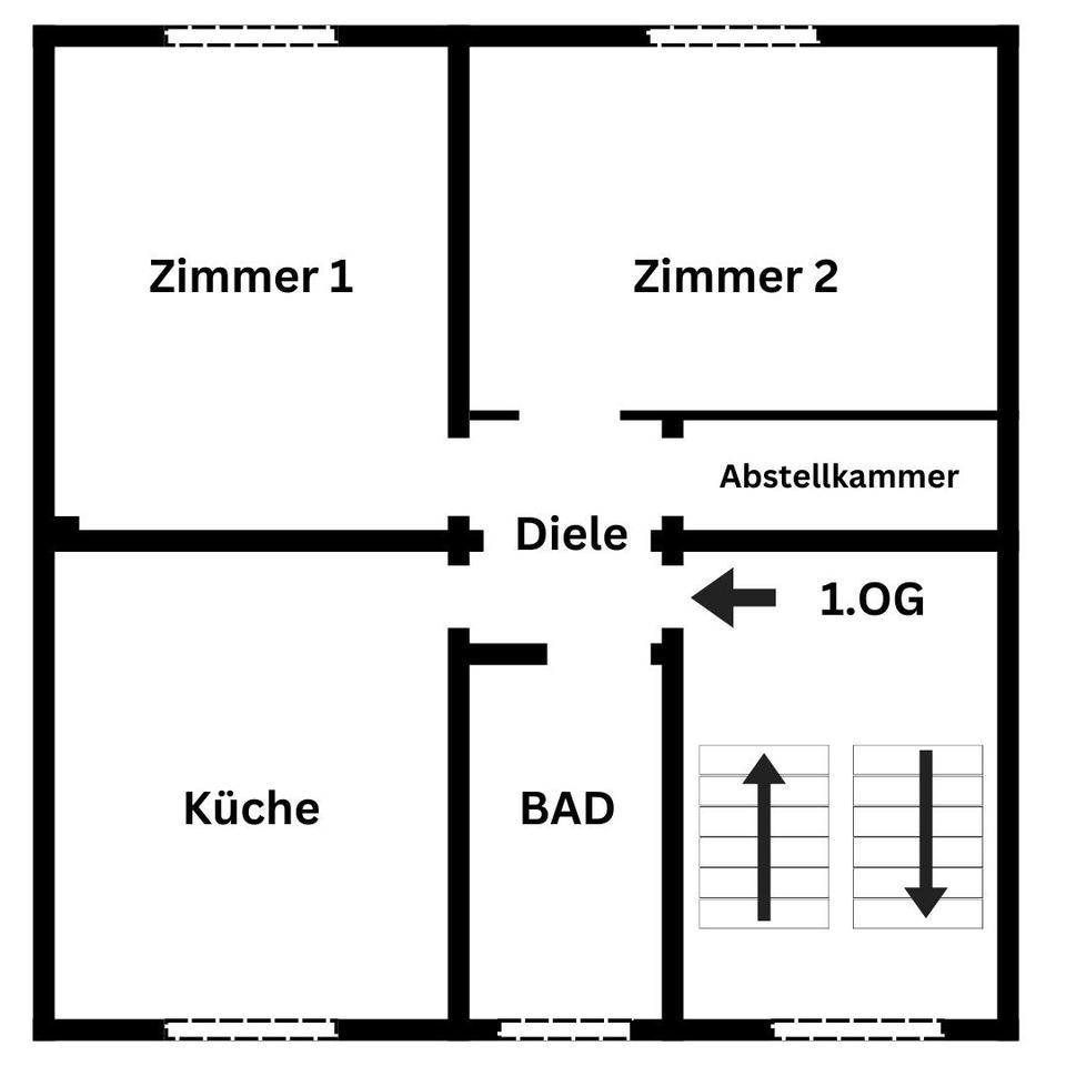 Thumbnail-2,5 Raum in Duisburg nahe Hamborner Altmarkt