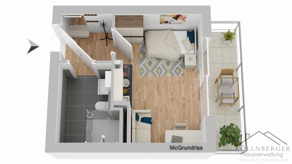 Thumbnail-Bezugsfertiges und modernes Studentenapartment in zentraler Lage von Deggendorf zu vermieten!