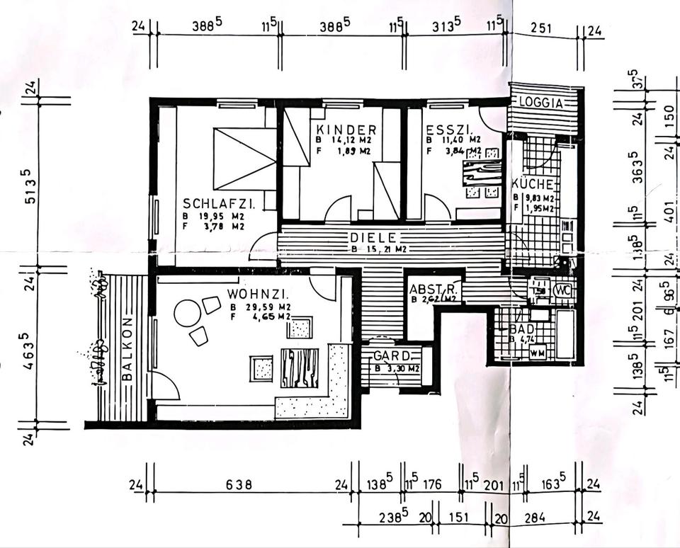 Thumbnail-Exclusive 4- Zimmer-Wohnung (113 m2), 2 Balkone und Tiefgarage