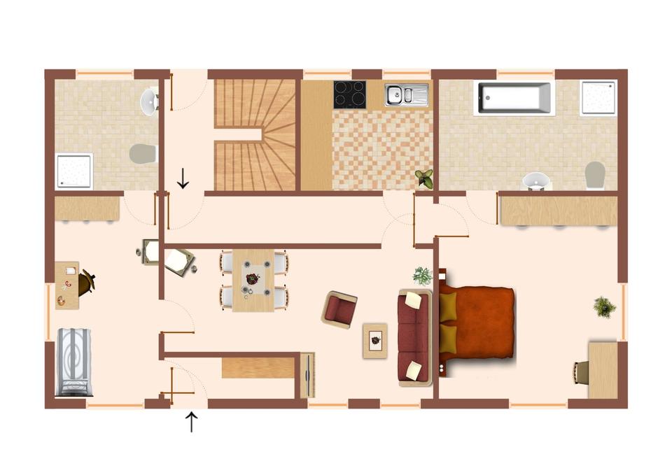 Thumbnail-Traumhafte 3 Raum Wohnung 95 qm in Zabeltitz