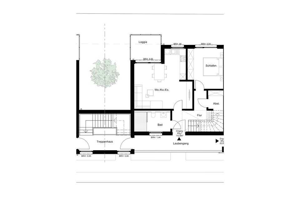 Thumbnail-4-Zimmer-Maisonette Whg m. Loggia – Erstbezug im NB, NUR MIT WBS!