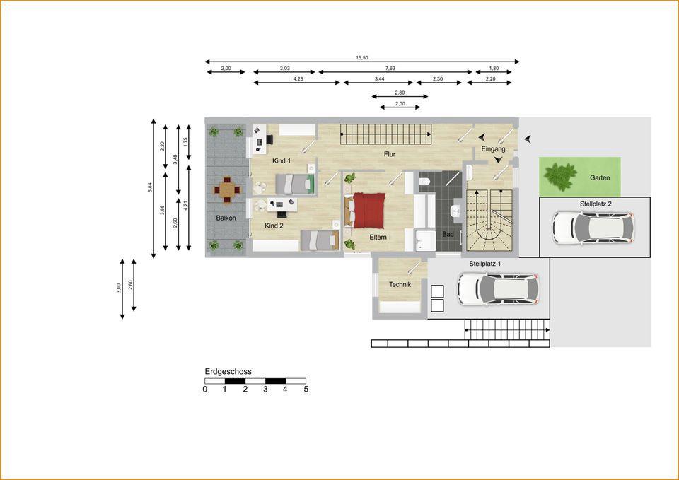 Thumbnail-Wunderschöne 140qm Maisonnette-Wohnung zu vermieten