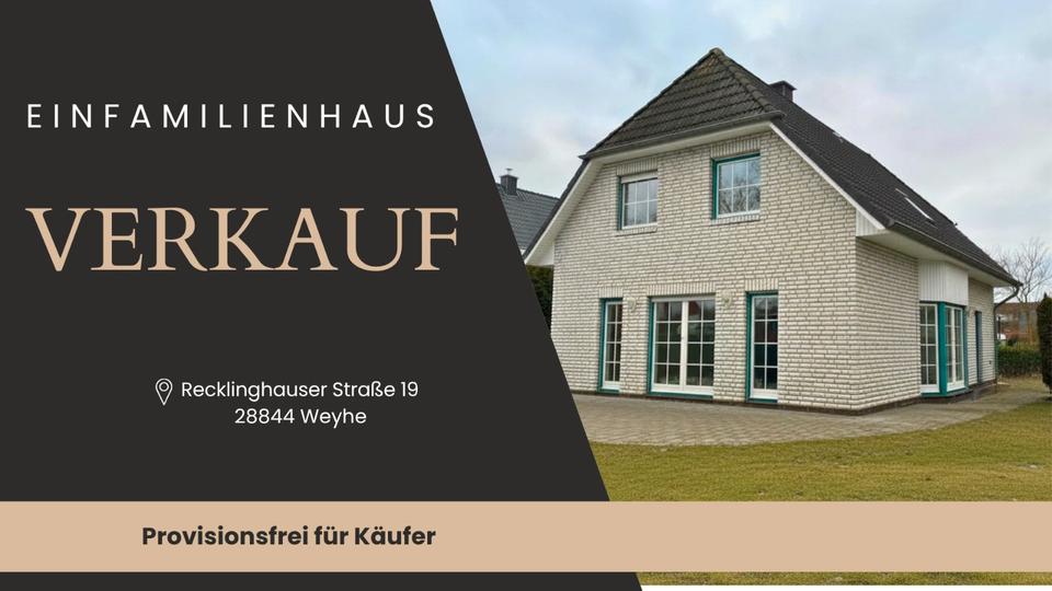 Thumbnail-Modernisiertes Familienhaus in Kirchweyhe – provisionsfrei