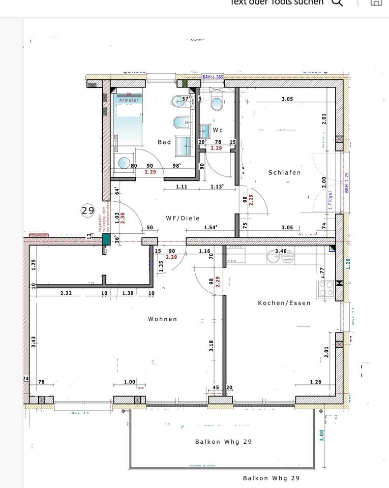 Thumbnail-Moderne 2 Zimmer Whng, 2 X TG, Küche, Aufzug, Balkon