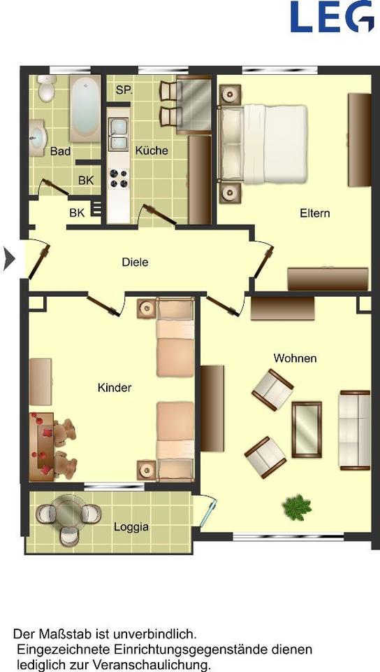 Thumbnail-Ab 16.12. bezugsfertig - 3 Zimmer-Wohnung in Solingen-Höhscheid