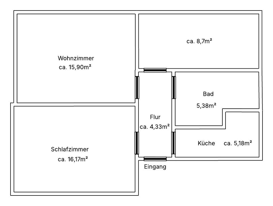 Thumbnail-Renovierte 3-Zimmer-Wohnung in Gräfenhainichen – Erstbezug