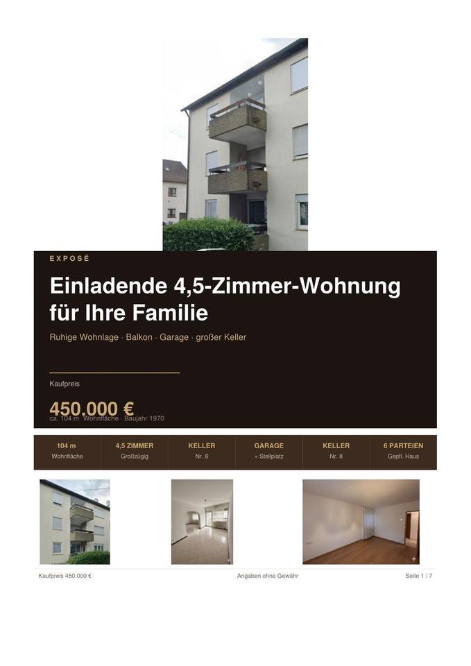 Thumbnail-Einladende 4,5 Zimmer-Wohnung für ihre Familie