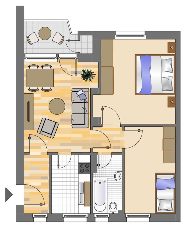 Thumbnail-Demnächst frei! 3-Zimmer-Wohnung in Siegen Wenscht