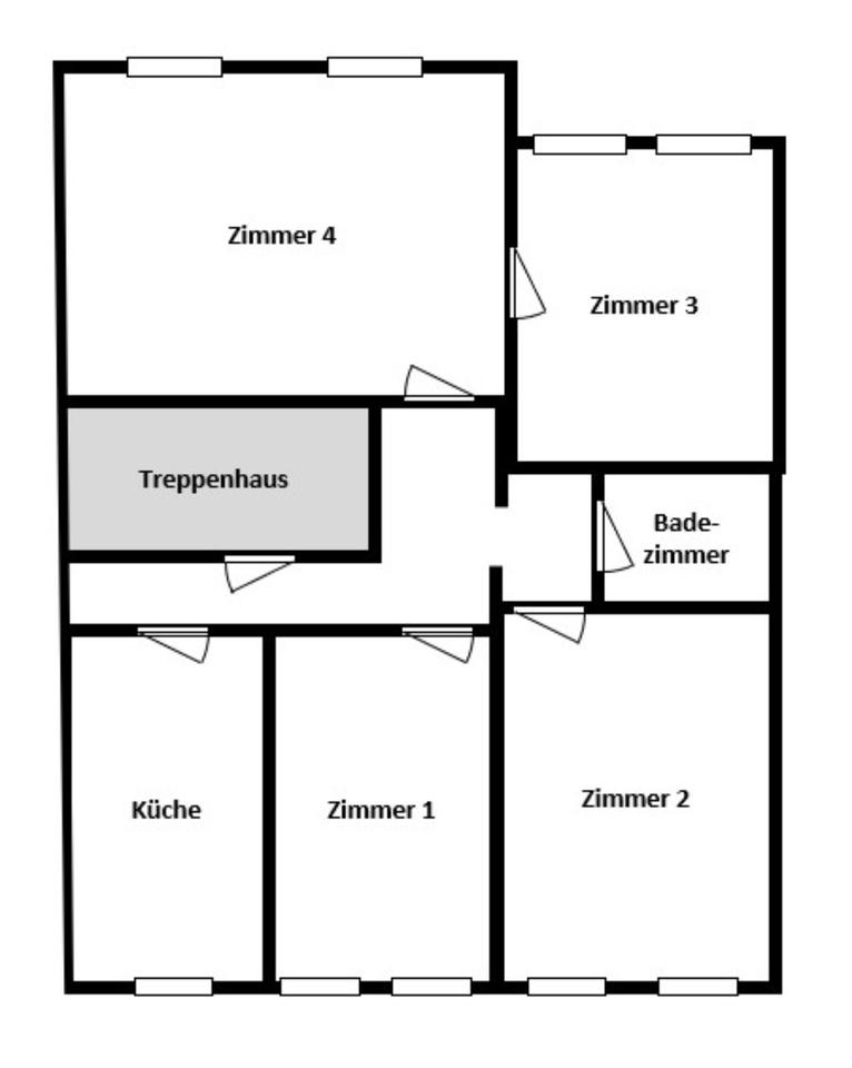 Thumbnail-große WG-taugliche 4-Zimmer Wohnung nahe Markt