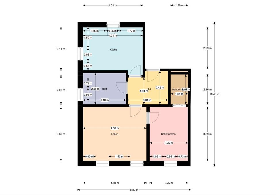 Thumbnail-Hochparterre, 2 Raum, energetisch saniert mit Fußbodenheizung
