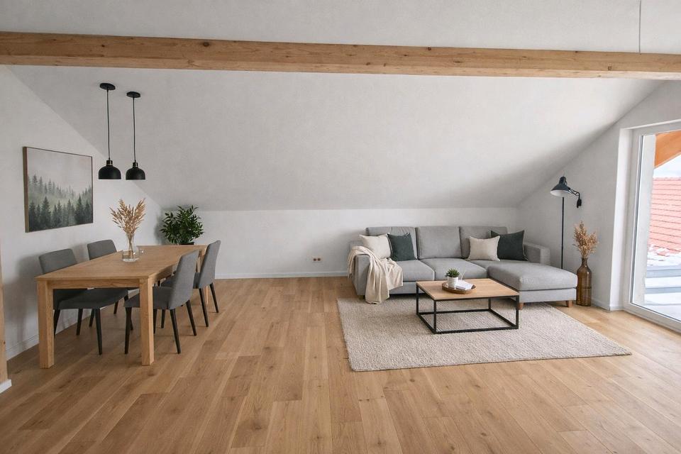 Thumbnail-Moderne 4-Zimmer-Dachgeschosswohnung mit Balkon – Erstbezug